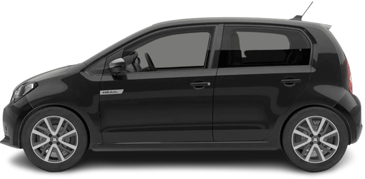 Side view photo of Seat Mii Electric (2019-2021) on transparent background