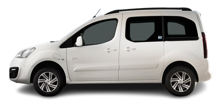 Side view photo of Citroën e-Berlingo Multispace (2017-2020) on transparent background