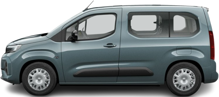 Side view photo of Opel Combo Electric Life 52 kWh (2024-...) on transparent background