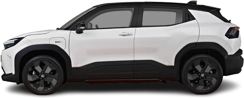 Side view photo of Toyota Urban Cruiser 61 kWh AWD (2025-…) on transparent background