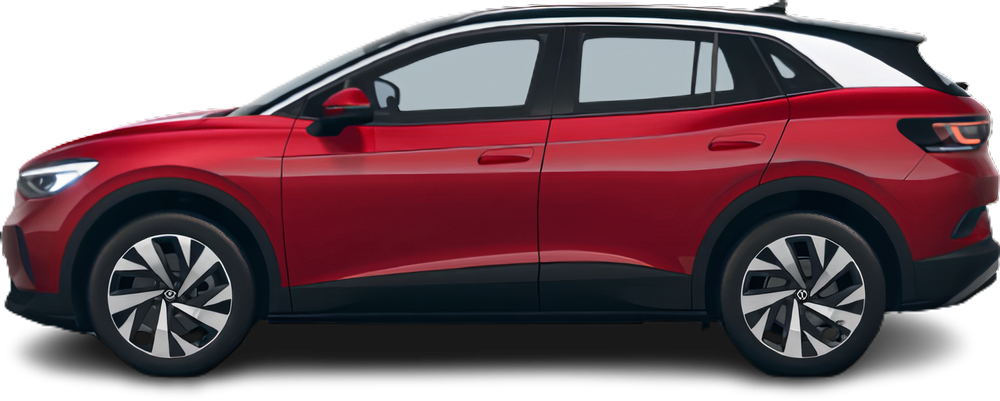 Side view photo of Volkswagen ID.4 AWD Pro (2021-2023) on transparent background
