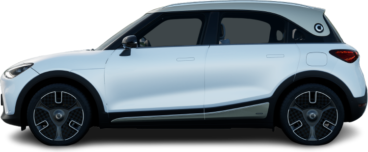 Side view photo of Smart #1 Pro+ (2023-…) on transparent background