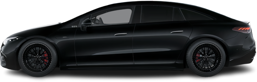 Side view photo of Mercedes EQS AMG 53 4MATIC+ (2024-…) on transparent background