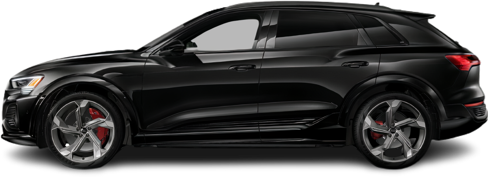 Side view photo of Audi SQ8 e-tron (2023-…) on transparent background