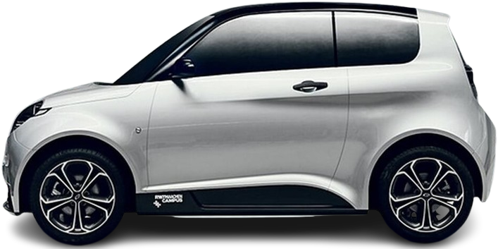 Side view photo of e.Go Life 20 (2020-2022) on transparent background