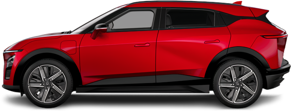 Side view photo of VinFast VF 7 Plus (2024-…) on transparent background