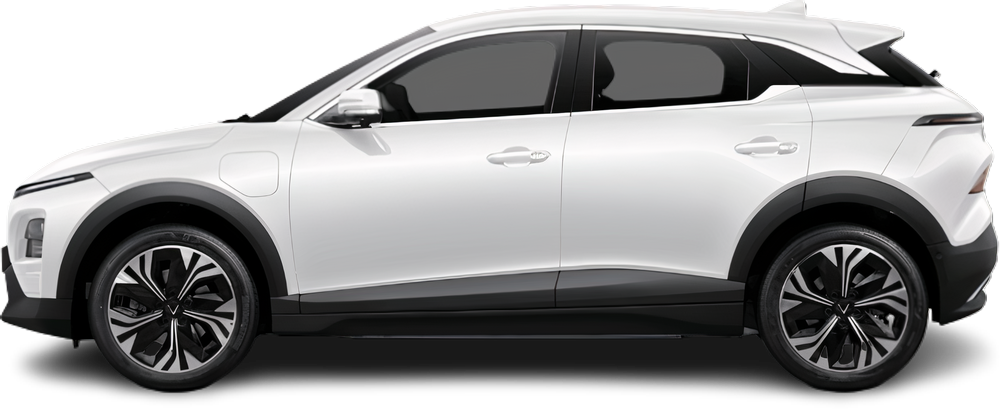 Side view photo of VinFast VF 6 Eco (2024-…) on transparent background