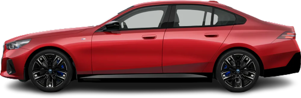 Side view photo of BMW i5 M60 xDrive (2025-…) on transparent background