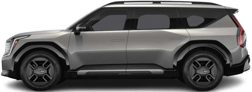 Side view photo of Kia EV9 GT (2025-…) on transparent background