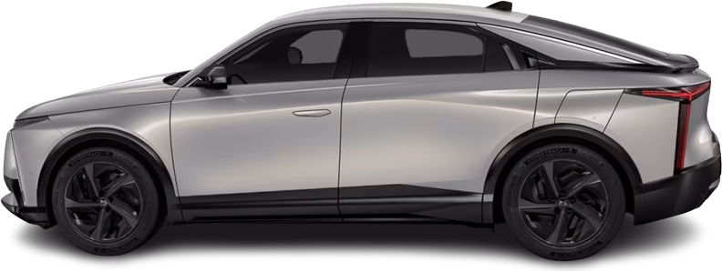Side view photo of DS 8 FWD Long Range (2025-...) on transparent background