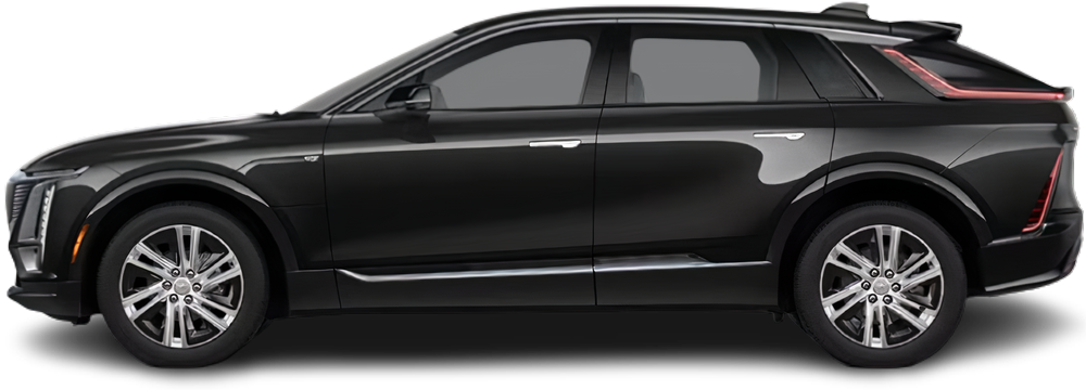 Side view photo of Cadillac Lyriq RWD (2022-…) on transparent background