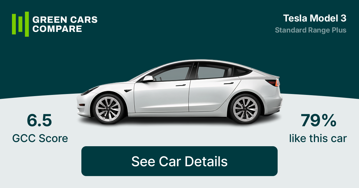 Tesla Model 3 Standard Range Plus 2019 2021 Compare Electric Car USA Specs Green Cars Compare