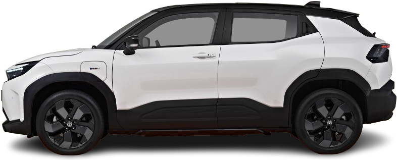 Side view photo of Toyota Urban Cruiser 49 kWh FWD (2025-…) on transparent background