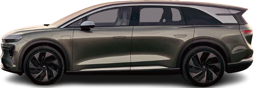 Side view photo of Lucid Gravity Touring (2025-…) on transparent background