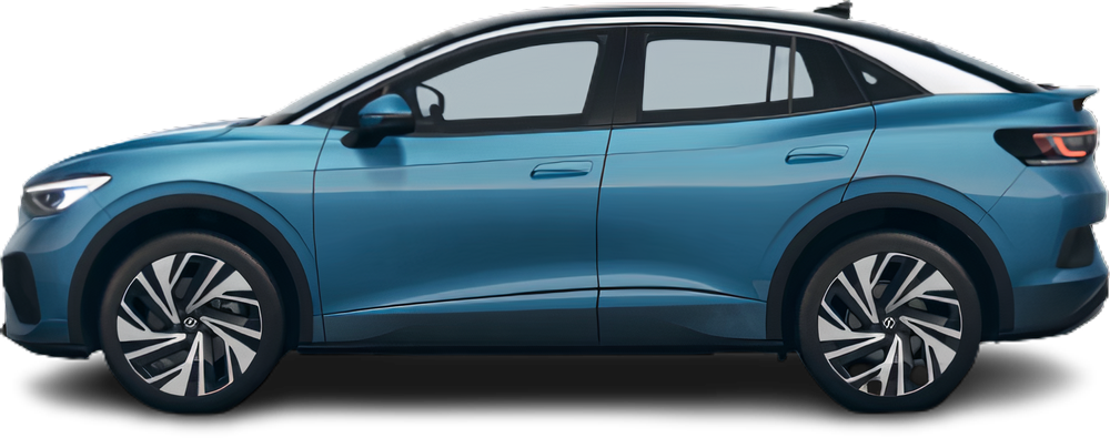 Side view photo of Volkswagen ID.5 Pure (2024-…) on transparent background