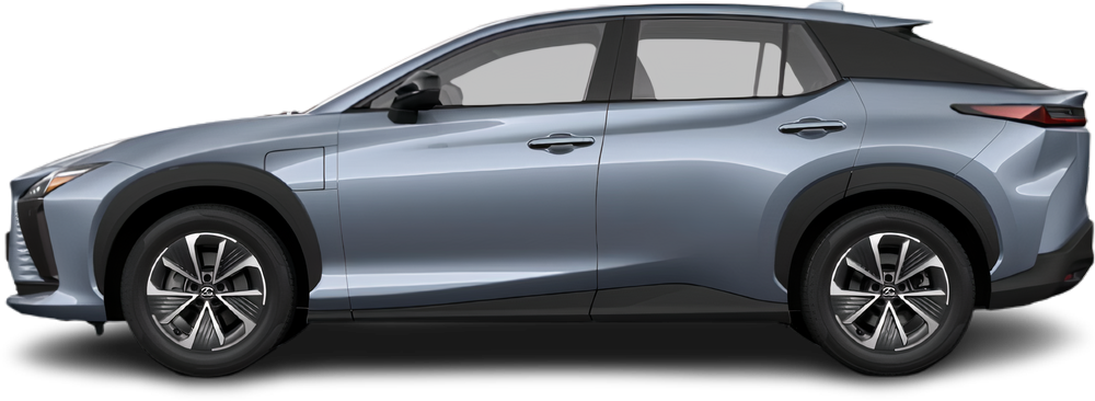 Side view photo of Lexus RZ 350e (2025-…) on transparent background