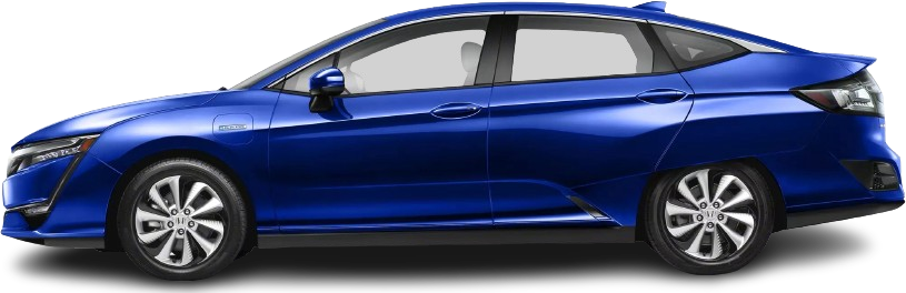 Side view photo of Honda Clarity Electric (2017-2019) on transparent background