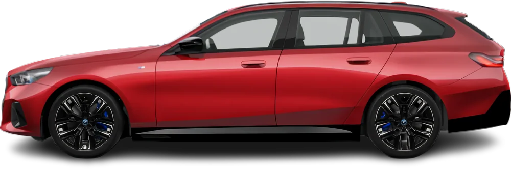 Side view photo of BMW i5 Touring M60 xDrive (2025-…) on transparent background
