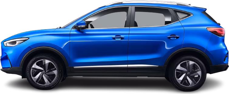 Side view photo of MG ZS EV Standard Range (2021-…) on transparent background