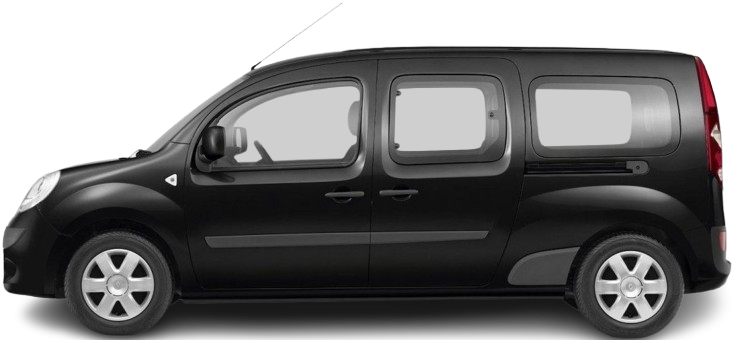 Side view photo of Renault Kangoo Z.E. Maxi (2011-2017) on transparent background