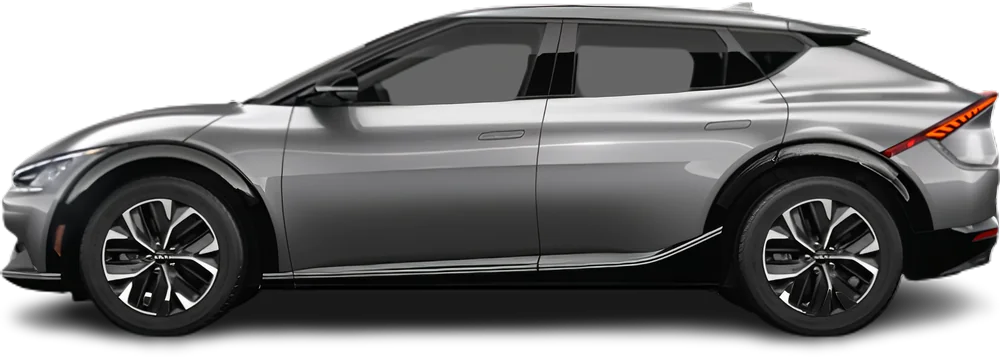 Side view photo of Kia EV6 Long Range RWD (2021-2024) on transparent background