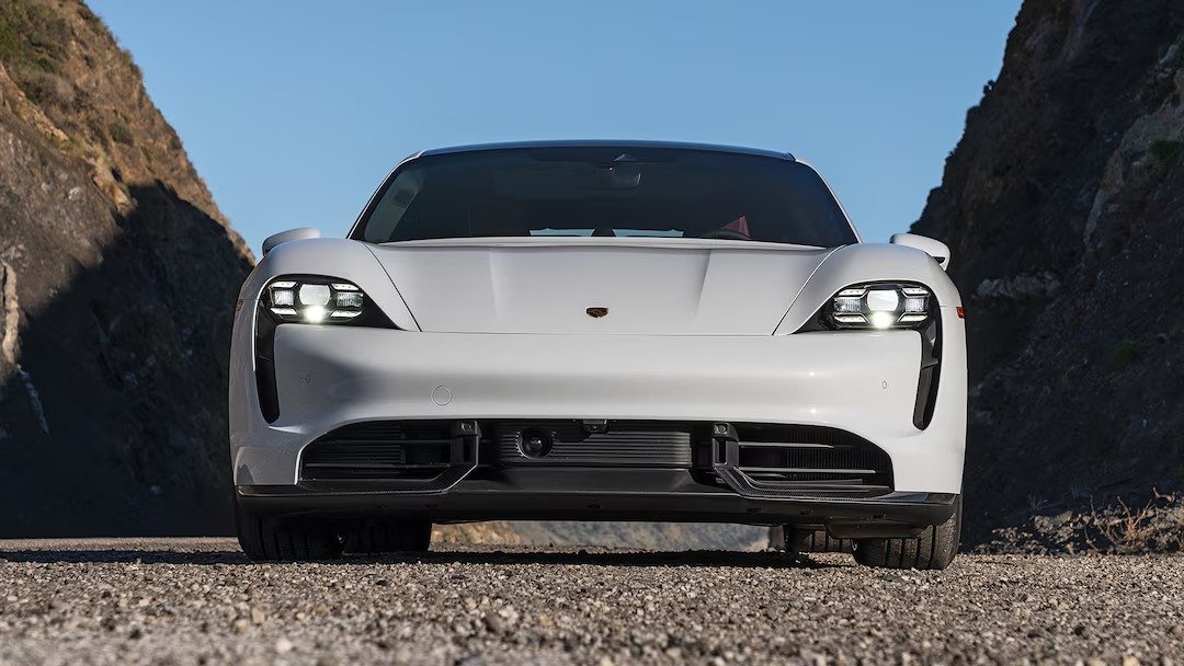 Porsche Taycan Turbo S (2020-2024) front fascia, grille, headlights, bumper, exterior