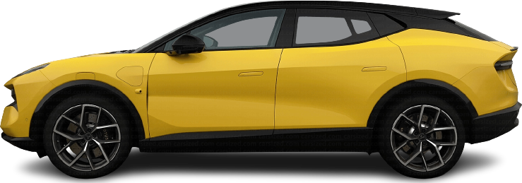 Side view photo of Lotus Eletre 600 (2023-…) on transparent background