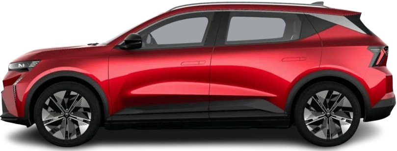 Side view photo of Renault Scenic E-Tech EV60 170hp (2023-…) on transparent background