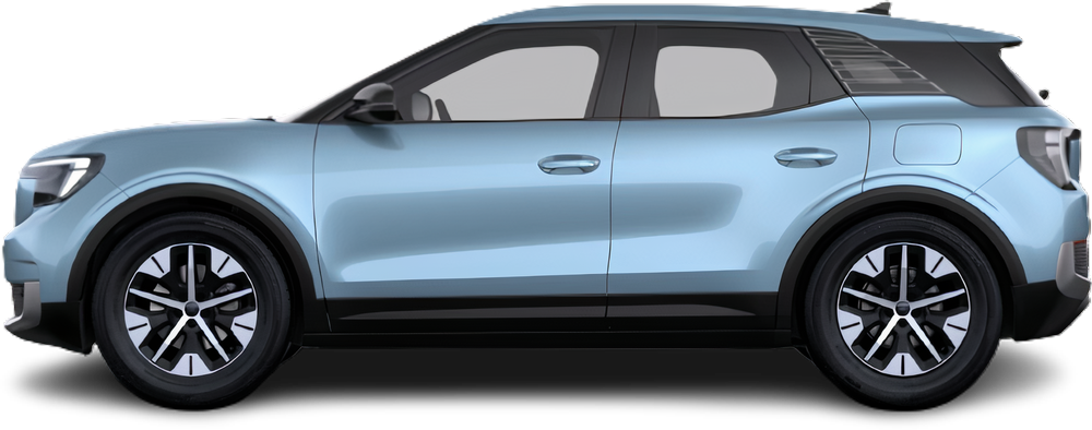 Side view photo of Ford Explorer EV Extended Range RWD (2024-…) on transparent background