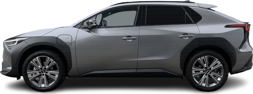 Side view photo of Subaru Solterra AWD (2022-…) on transparent background