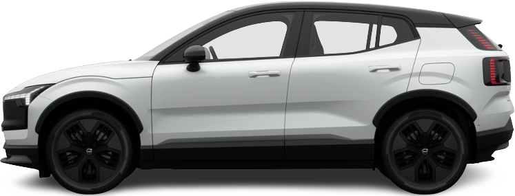 Side view photo of Volvo EX30 Cross Country (2025-…) on transparent background