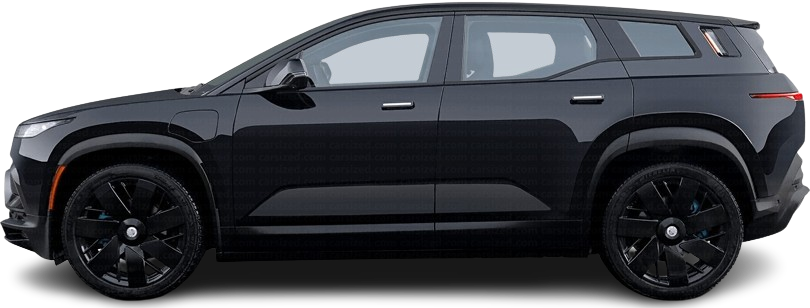 Side view photo of Fisker Ocean Extreme (2023-2024) on transparent background