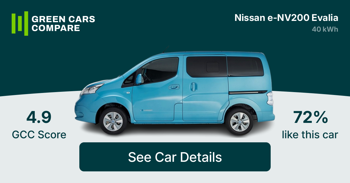 Nissan Evalia Nissan Electric Van Range Nissan E-NV200 Evalia 40