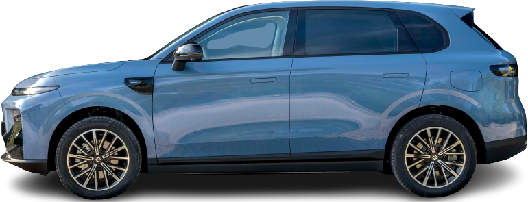 Side view photo of Leapmotor B10 Pro Max (2025-..) on transparent background