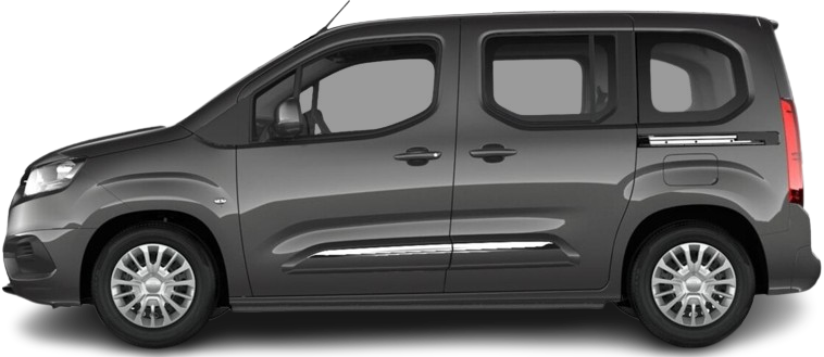 Side view photo of Toyota Proace City Verso Electric L1 50 kWh (2021-2024) on transparent background