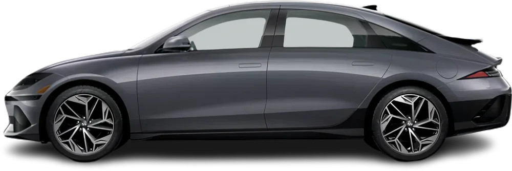 Side view photo of Hyundai Ioniq 6 Long Range RWD (2022-…) on transparent background