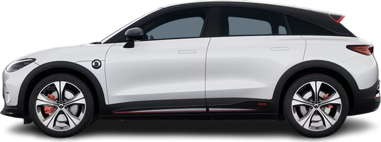 Side view photo of Smart #3 Premium (2024-…) on transparent background