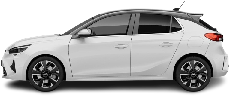 Side view photo of Opel Corsa Electric 50 kWh (2021-2023) on transparent background