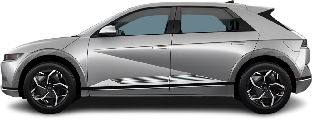 Side view photo of Hyundai Ioniq 5 Long Range RWD (2024-…) on transparent background