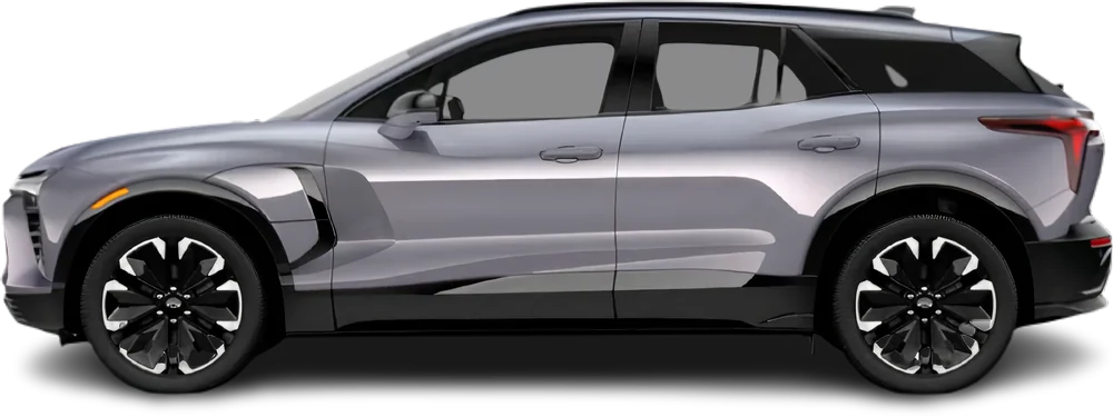 Side view photo of Chevrolet Blazer EV RWD (2023-…) on transparent background