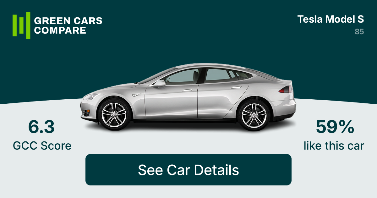 Tesla Model S 85 2012 2016 Compare Electric Car USA Specs Green Cars Compare