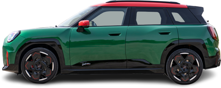 Side view photo of Mini Aceman JCW (2024-…) on transparent background