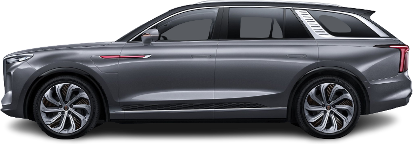 Side view photo of Hongqi E-HS9 99 kWh (2022-...) on transparent background