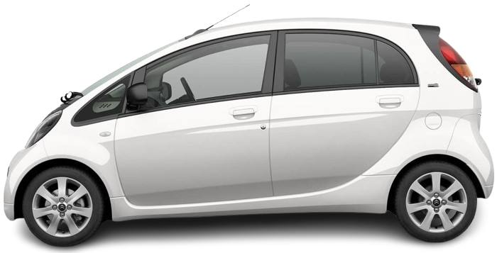 Side view photo of Citroën C-Zero Gen 1 (2010-2020) on transparent background