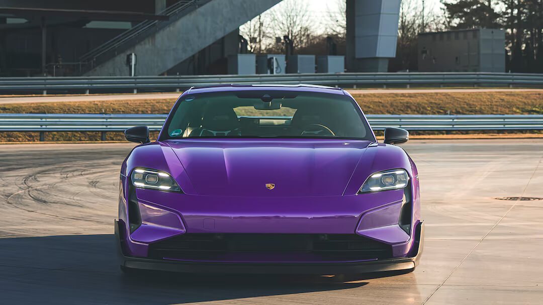 Porsche Taycan Turbo GT Weissach Package (2024-…) front fascia, grille, headlights, bumper, exterior