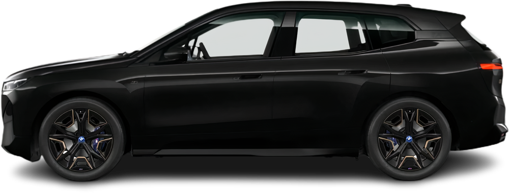 Side view photo of BMW iX M60 xDrive (2022-2025) on transparent background