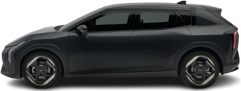 Side view photo of Kia EV4 Hatchback Long Range (2025-…) on transparent background