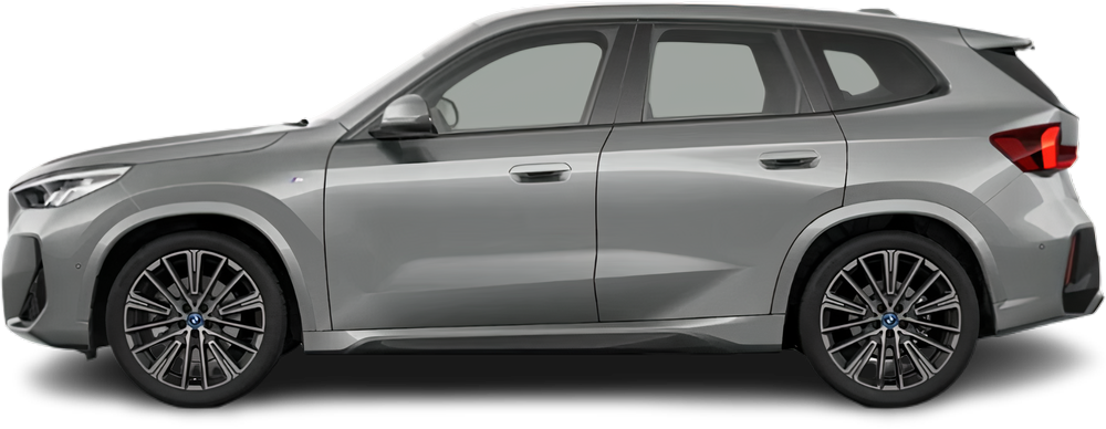Side view photo of BMW iX1 xDrive30 (2022-…) on transparent background