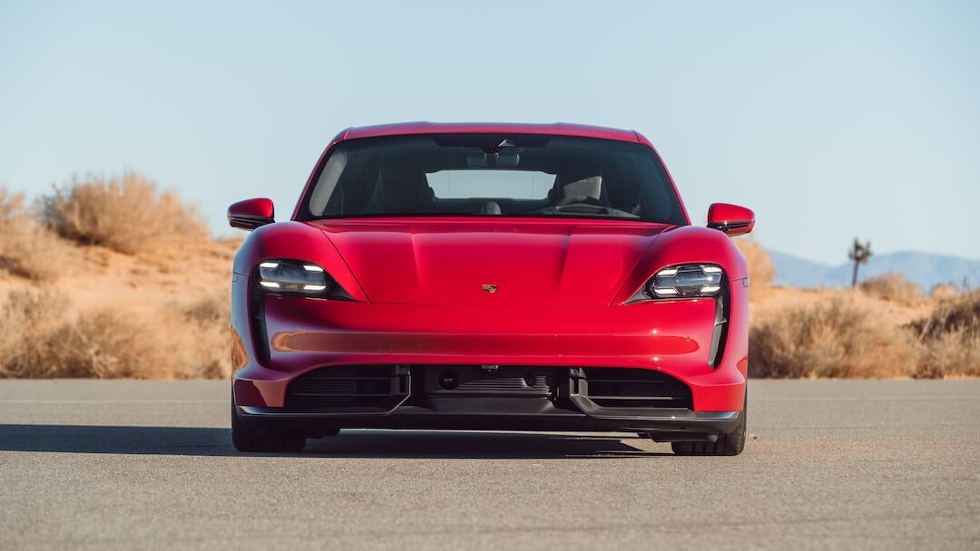 Porsche Taycan GTS (2022-2024) front fascia, grille, headlights, bumper, exterior