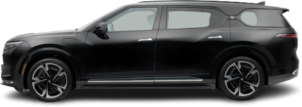 Side view photo of VinFast VF 9 Eco (2024-…) on transparent background